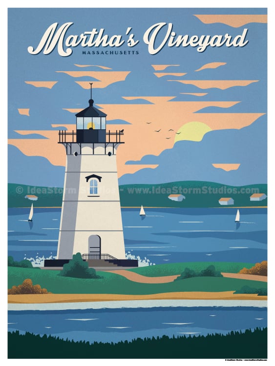 IdeaStorm Studio Store — Martha's Vineyard Poster