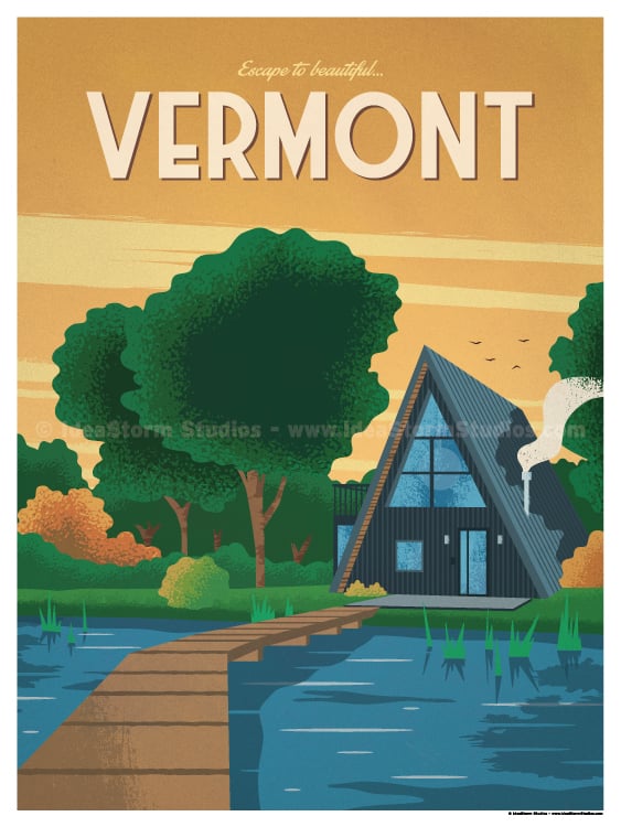Image of Vermont Poster
