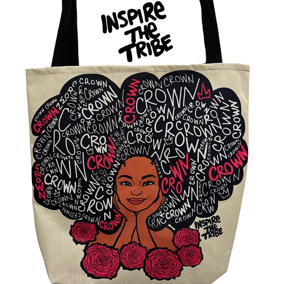 INSPIRE THE TRIBE Crown Tote Bag