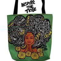 Image 3 of INSPIRE THE TRIBE Crown Tote Bag