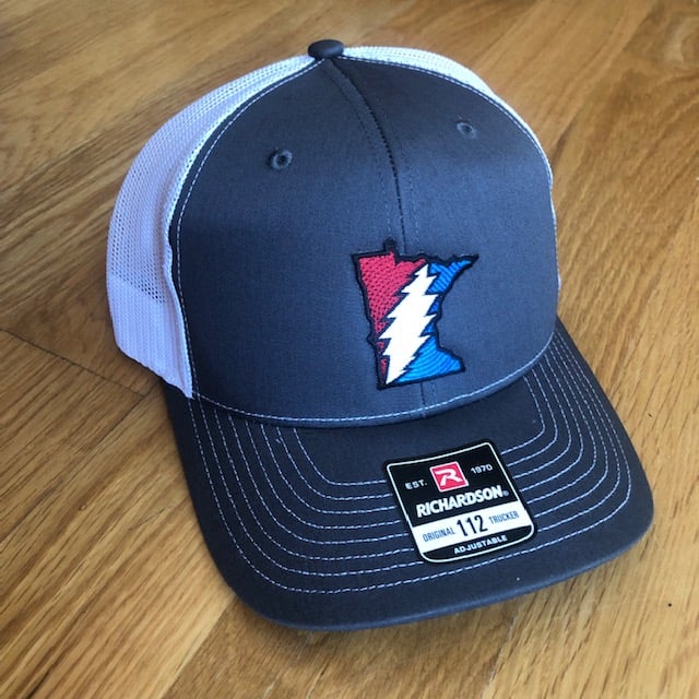 MN Steal Your State Hat Gray Paneln And White Mesh