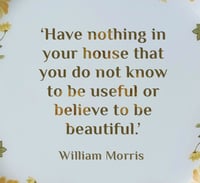 Image 2 of William Morris quote (Ref. 310)