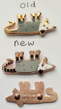 Image 3 of Opossum Enamel Pin