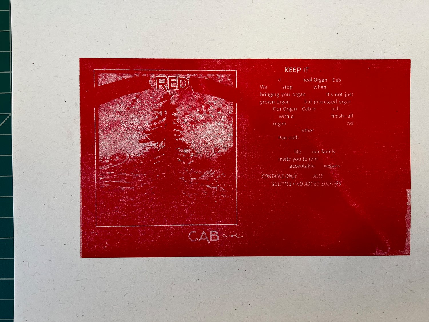 "Red Cab" Print
