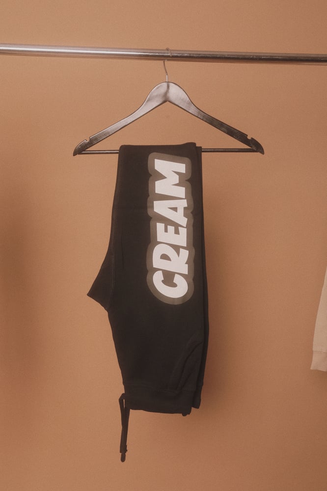 Image of ACE CREAM CONE SWEATS - BLACK