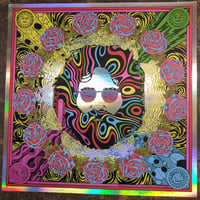 Image 1 of Jerry Garcia Bicycle Day 2018 poster/ foil edition. Artwork by Caitlin Mattisson and Alan Forbes.