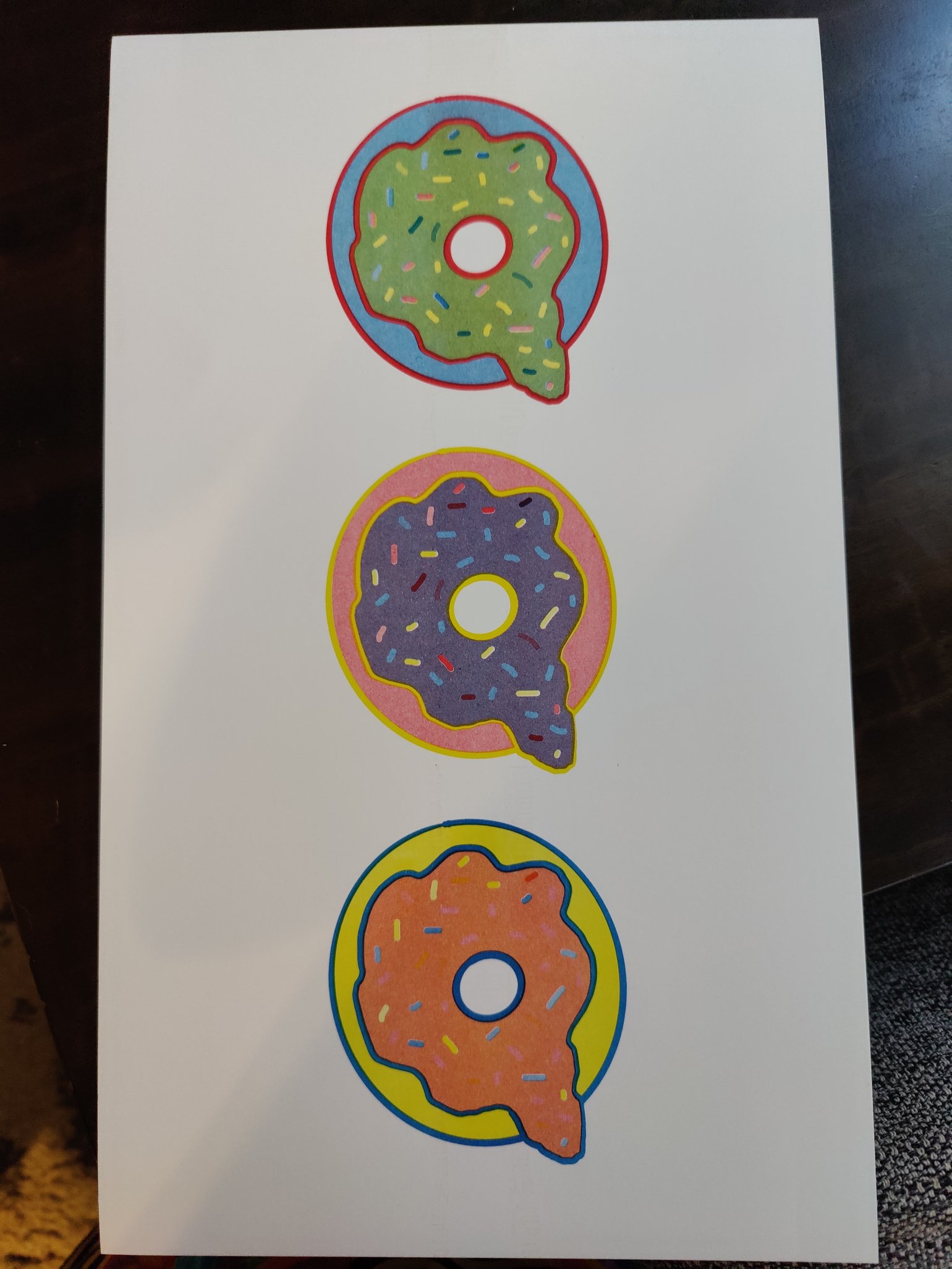 Image of Donut trio print