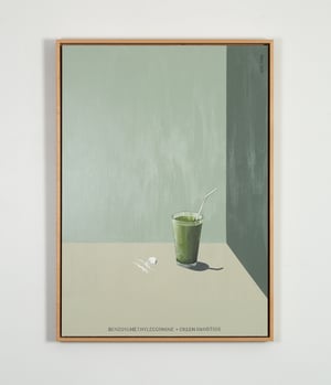 Image of Benzoylmethylecgonine and Green Smoothie [Original Painting]
