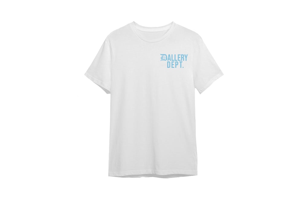 Image of DALLERY DEPT TEE (WHT/BB BLUE)