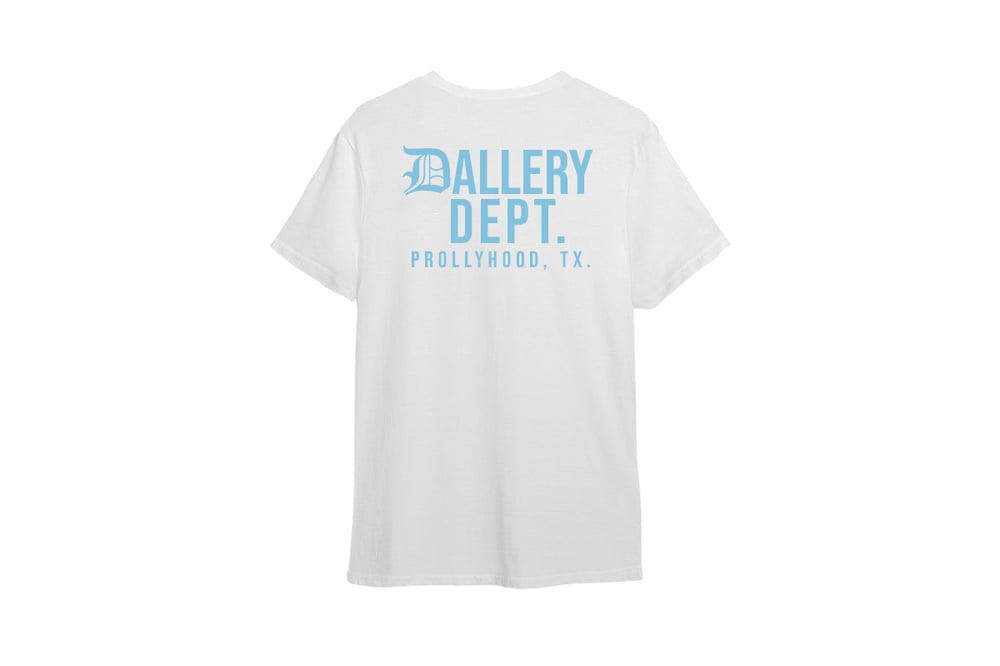 Image of DALLERY DEPT TEE (WHT/BB BLUE) 