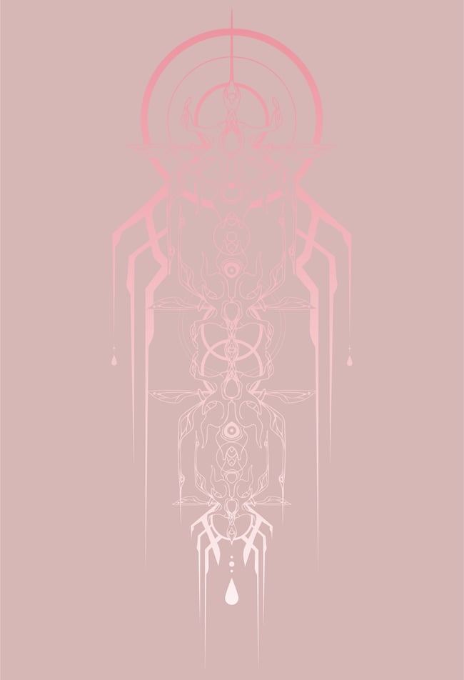 Angel Bones Shirt - Dusty Pink