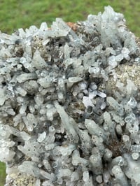 Image 4 of Large Quartz Crystal Points Cluster with inclusions & Fluorite | China #2887