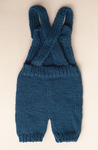 Image 4 of Newborn Knit Overalls / 3 colors