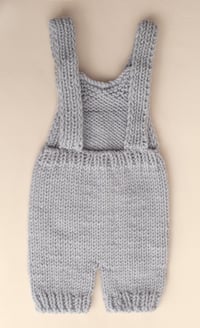 Image 5 of Newborn Knit Overalls / 3 colors