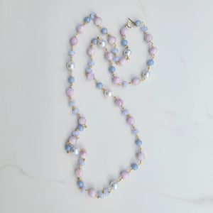 Kunzite & Australian Pearl Necklace