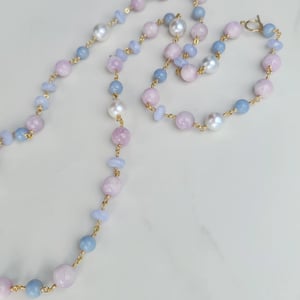 Kunzite & Australian Pearl Necklace