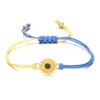 Ukraine Sunflower Bracelet