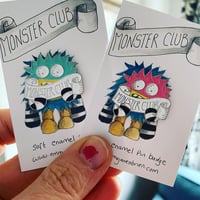 Image 1 of Monster Club Pin Badges