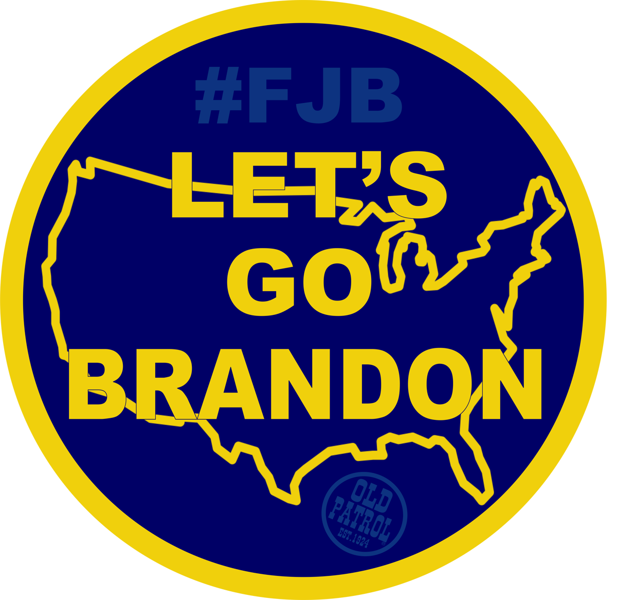 Image of LET'S GO BRANDON ~ 3X3 DECAL