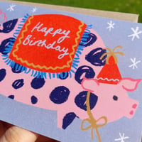 Image 2 of Party Piggy Birthday Card