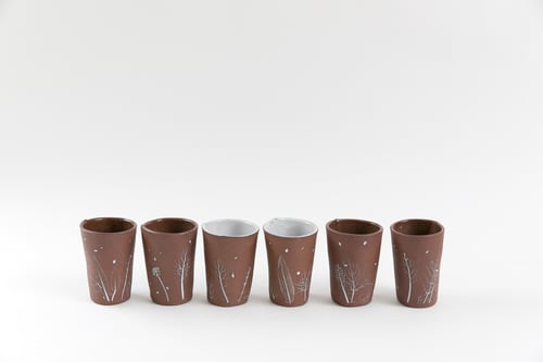 Image of Tall Brown Garden Tumblers