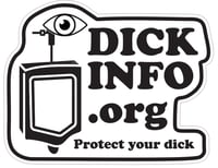 DickInfo.org Die Cut Sticker (5 Pack)