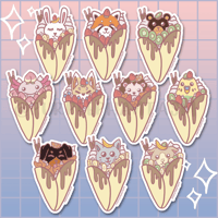 Critter Crepes Sticker Series
