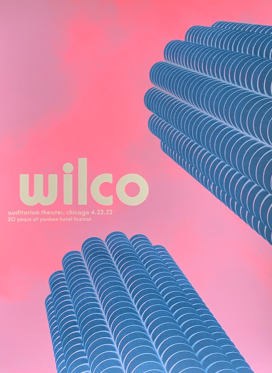 Crosshair — Wilco Chicago YHF 20 poster SECOND EDITION