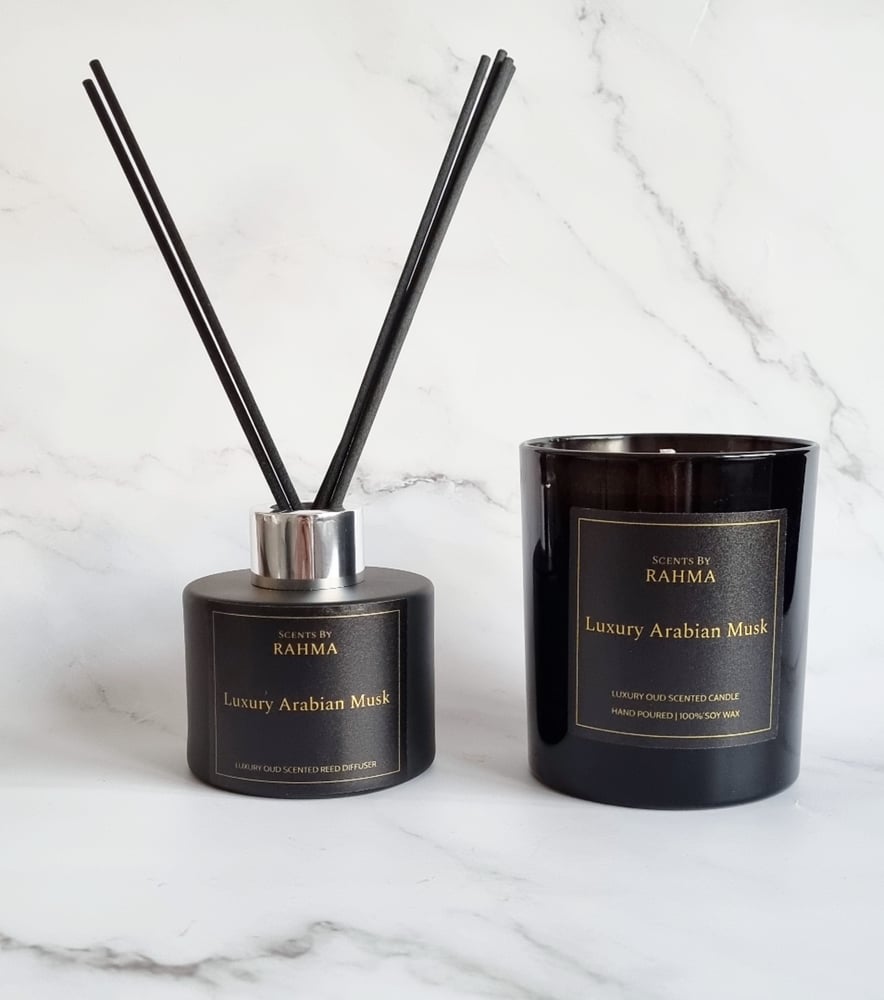 Image of Luxury Arabian Musk - Candle and Reed Diffuser - Luxury Gift Set