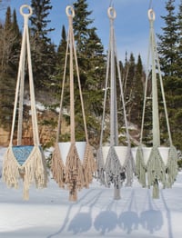 Image 1 of Short-Fringe Boho Plant Hangers 