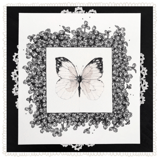 butterfly clovers ⚘ - archival print