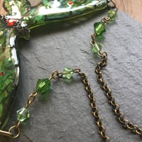 Image 2 of Poison Ivy Large Butterfly Resin Necklace