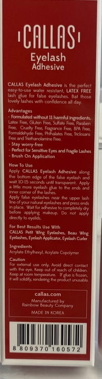 Image 4 of  Callas clear Eyelashes Adhesive  