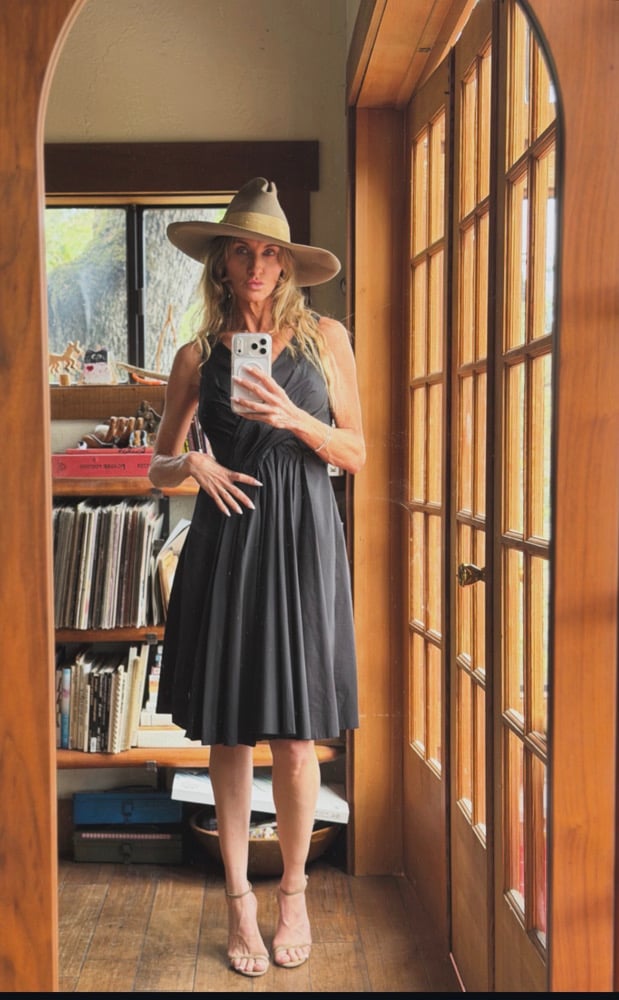 90s Prada minimalist black dress vintage 