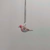 Handmade songbird necklace: House Finch