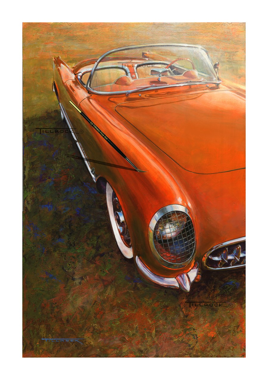Image of '54 Corvette (13x19") print
