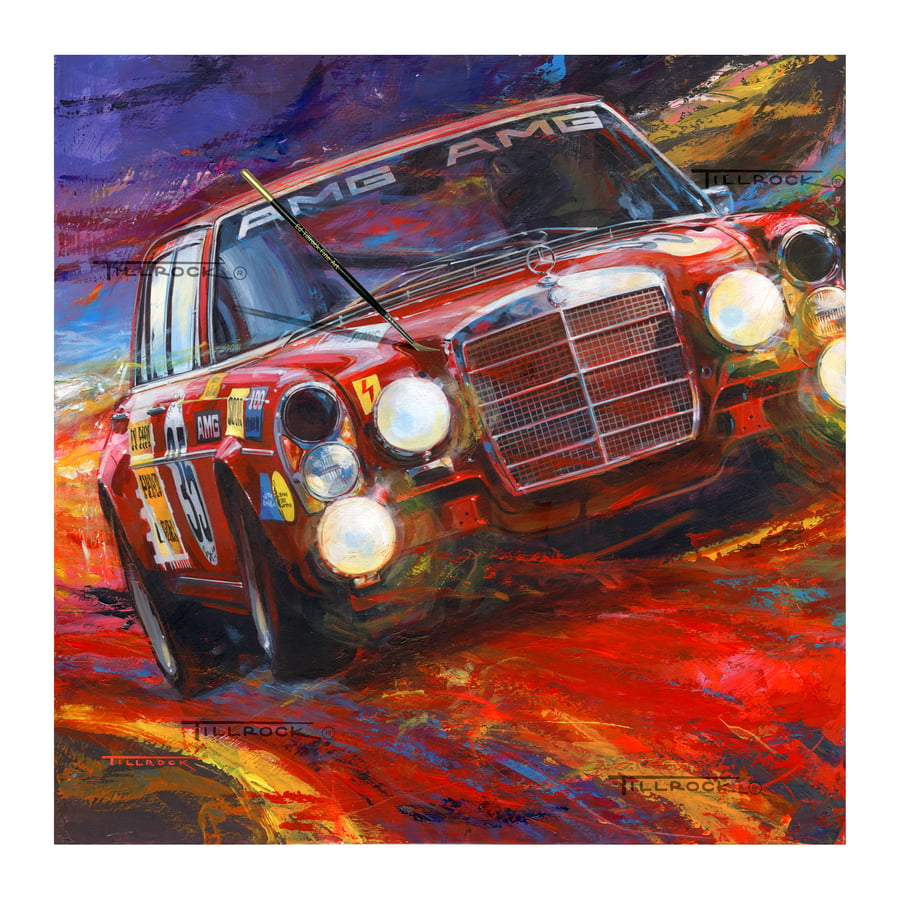 Image of "Red Pig" 1971 SEL AMG  (24x24) Signed & Numbered Giclee' Prints