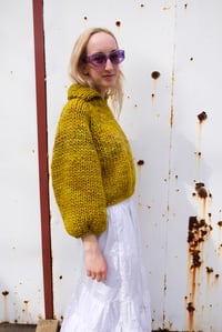 Image 1 of Neys Polo Sweater (Merino Wool shown in Lichen +more colours)