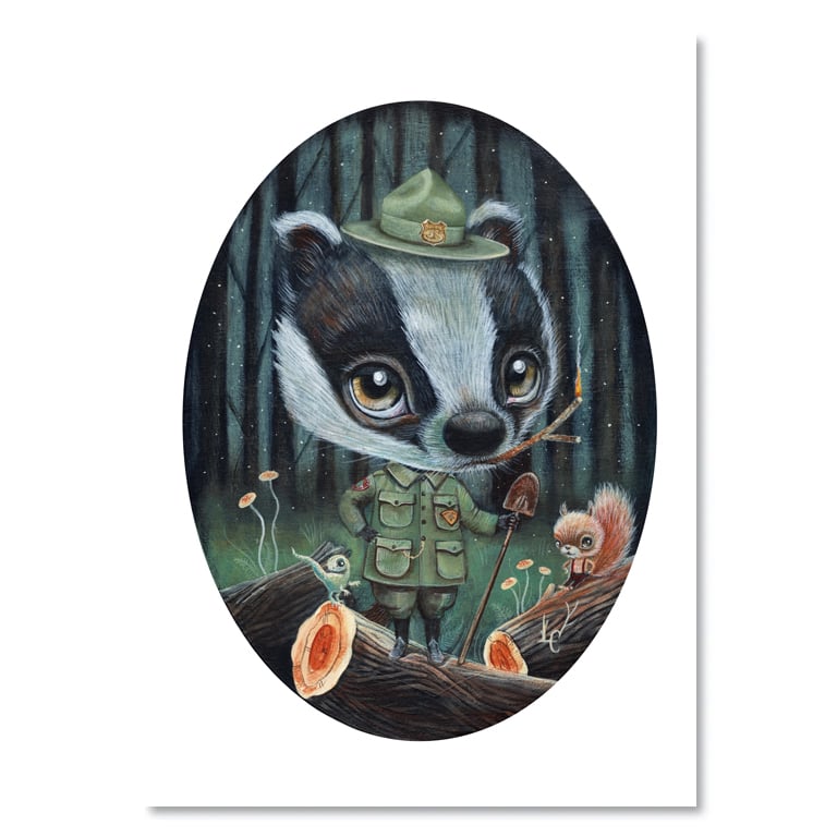 Image of Badger Scout (Mini Print)