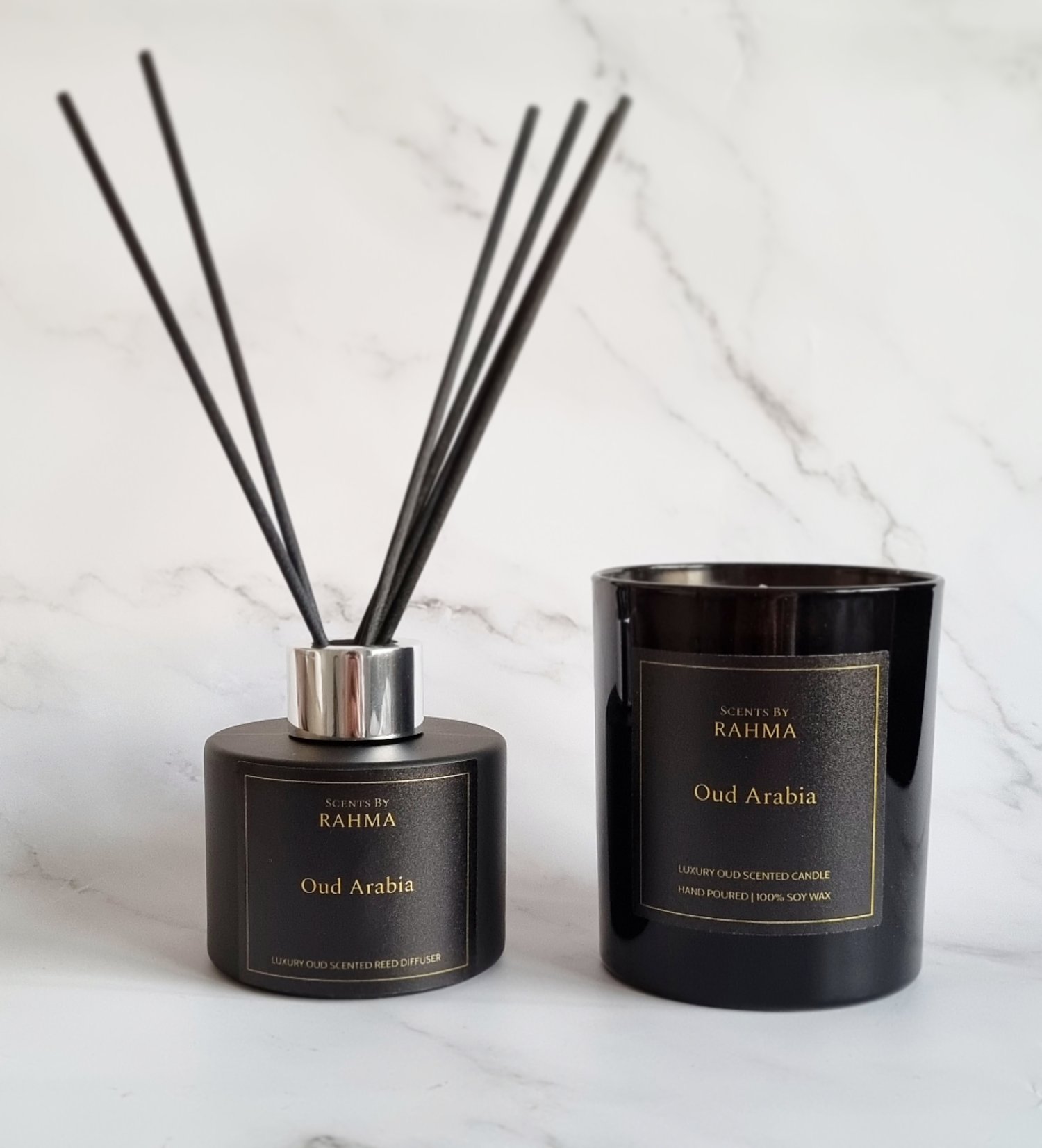 Image of Oud Arabia - Candle and Reed Diffuser - Luxury Gift Set