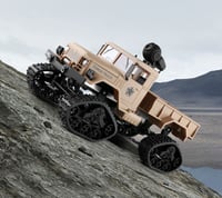 Image 3 of 1:16 Remote Control 4WD Military Army Truck 12km/h Fast Off-Road Car RC Control Kids Toy