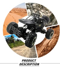 Image 2 of BIG 1:12 4WD Monster Truck Off-Road Buggy Rock Crawler Kids Toy Remote Control Car