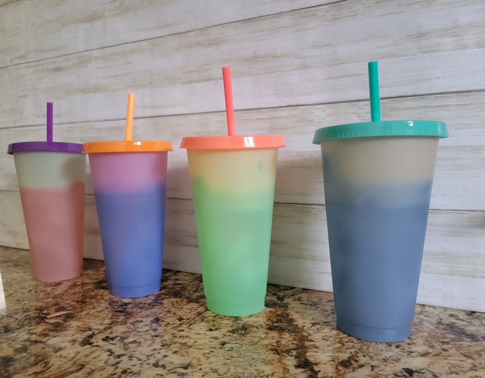 Personalized Color changing cups