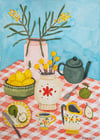 Lemon and billy buttons ORIGINAL