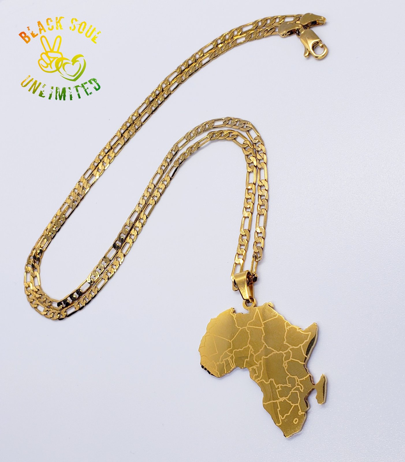 King Africa Map Pendant – Different Drips