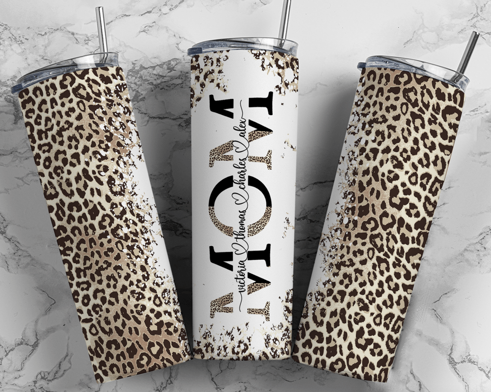 Image of Mom 20 oz Tumbler Cheetah 