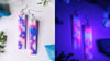 Lava Lamp Earrings - Silver Plated