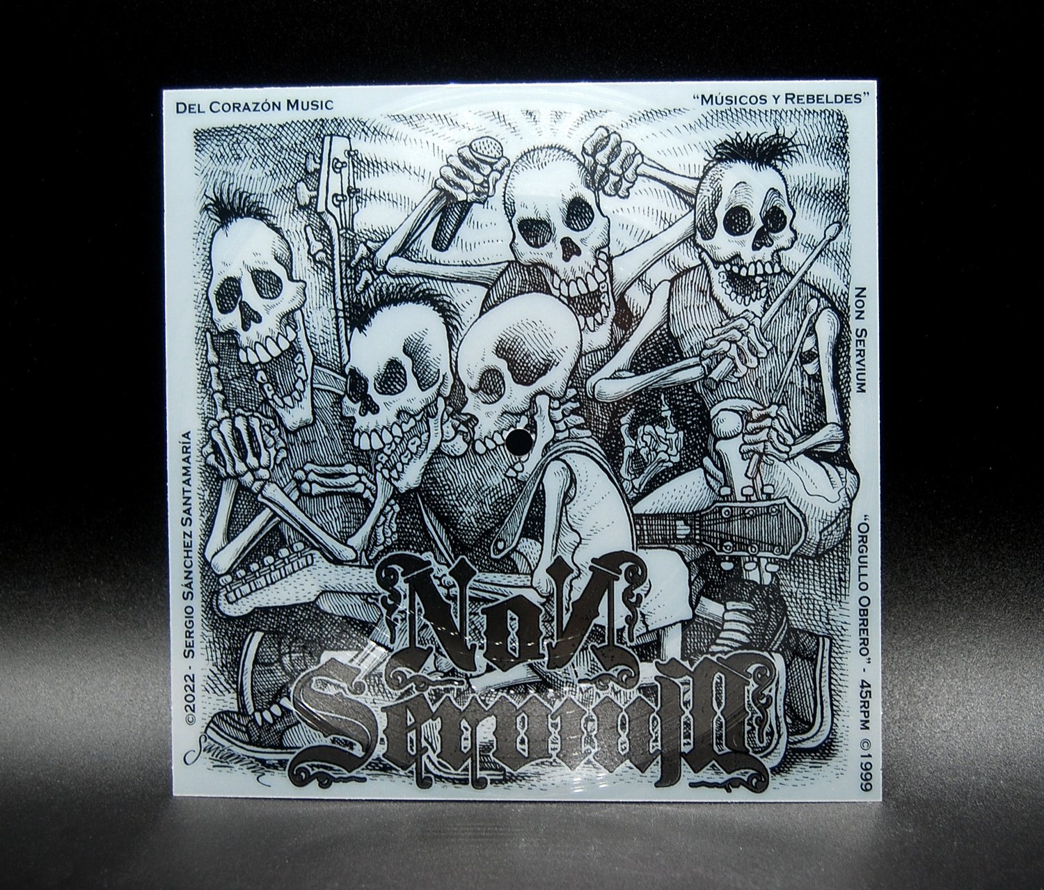 Image of "Músicos y Rebeldes" (Book) - Featuring: Sergio Sánchez Santamaría w/ Flexi-Disc by Non Servium!