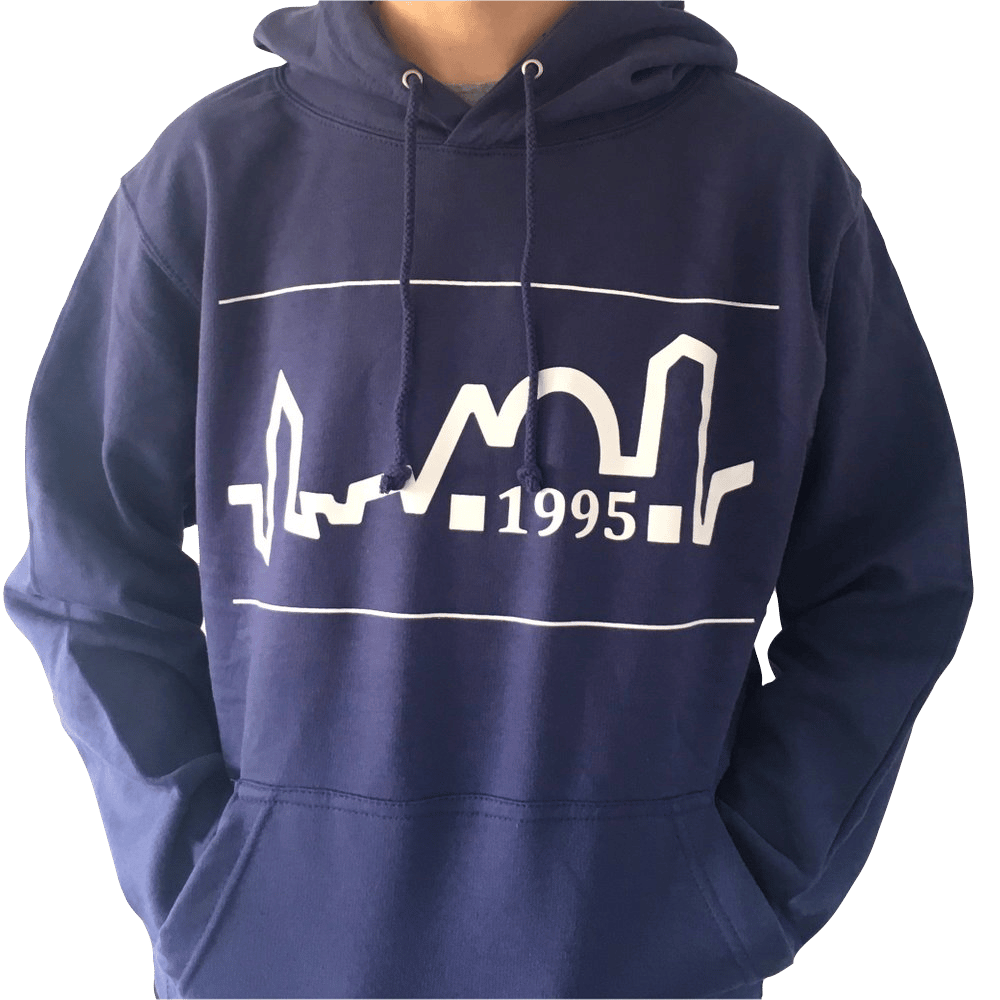 Image of Navy Skyline Hoodie