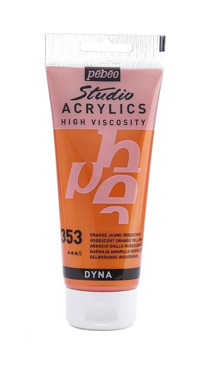 Image of Pebeo Studio Acrylics HV- Iridescent Orange Yellow